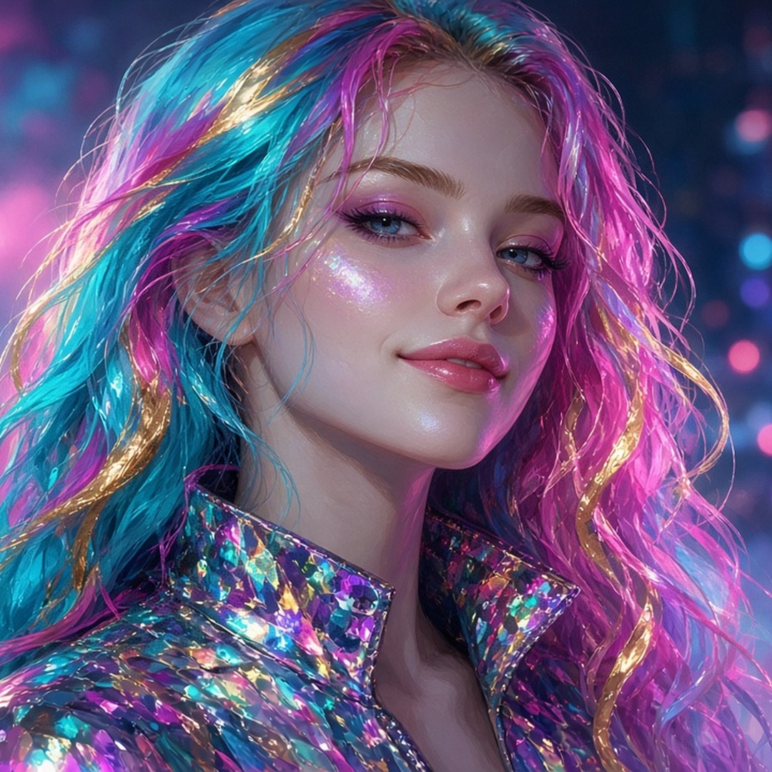 Lumi Glox, painted portrait